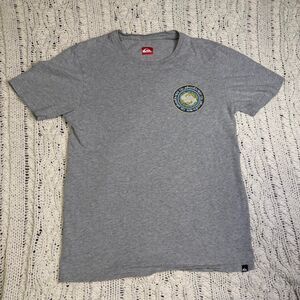 Y2K Themed Quicksilver Surf Skate Tee Size Small Baggy Fit Men's